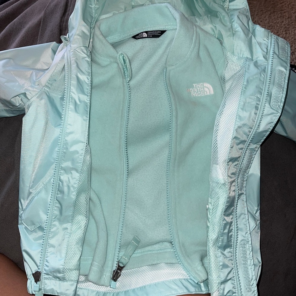 2 in 1 jacket Toddler girl 3T Aqua Blue